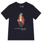 Boys Navy Blue Polo Bear T-Shirt, 1, hi-res