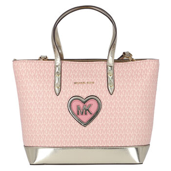 Girls Pink Logo Tote Bag
