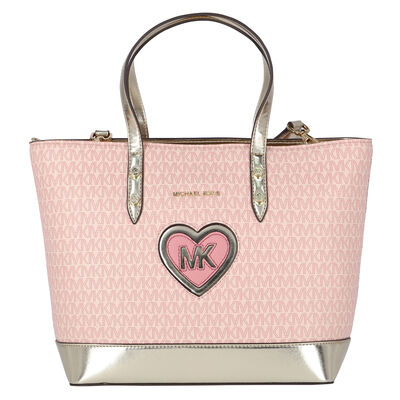 Girls Pink Logo Tote Bag