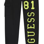 Boys Black Logo Joggers, 1, hi-res