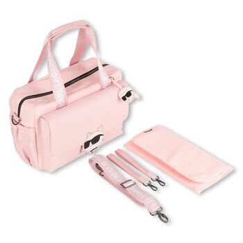Baby Girls Pink Logo Changing Bag