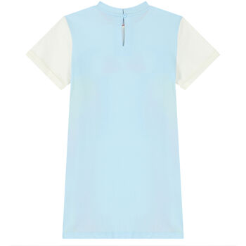 Girls Ivory & Blue Birds Dress