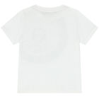 Younger Boys White Logo T-Shirt, 2, hi-res