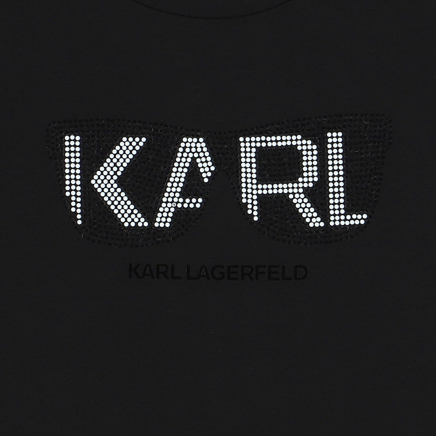 Girls Black Logo Long Sleeve Top, 1, hi-res image number null