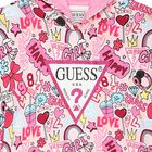 Girls Pink Logo Hooded Dress, 1, hi-res