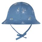 Younger Boys White & Blue Shorts Set, 1, hi-res