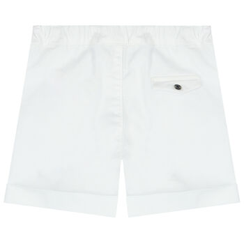 Younger Boys White Shorts