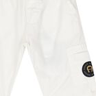 Younger Boys White Logo Shorts, 1, hi-res