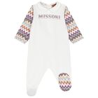 Baby Girls White Logo Babygrow Gift Set, 1, hi-res