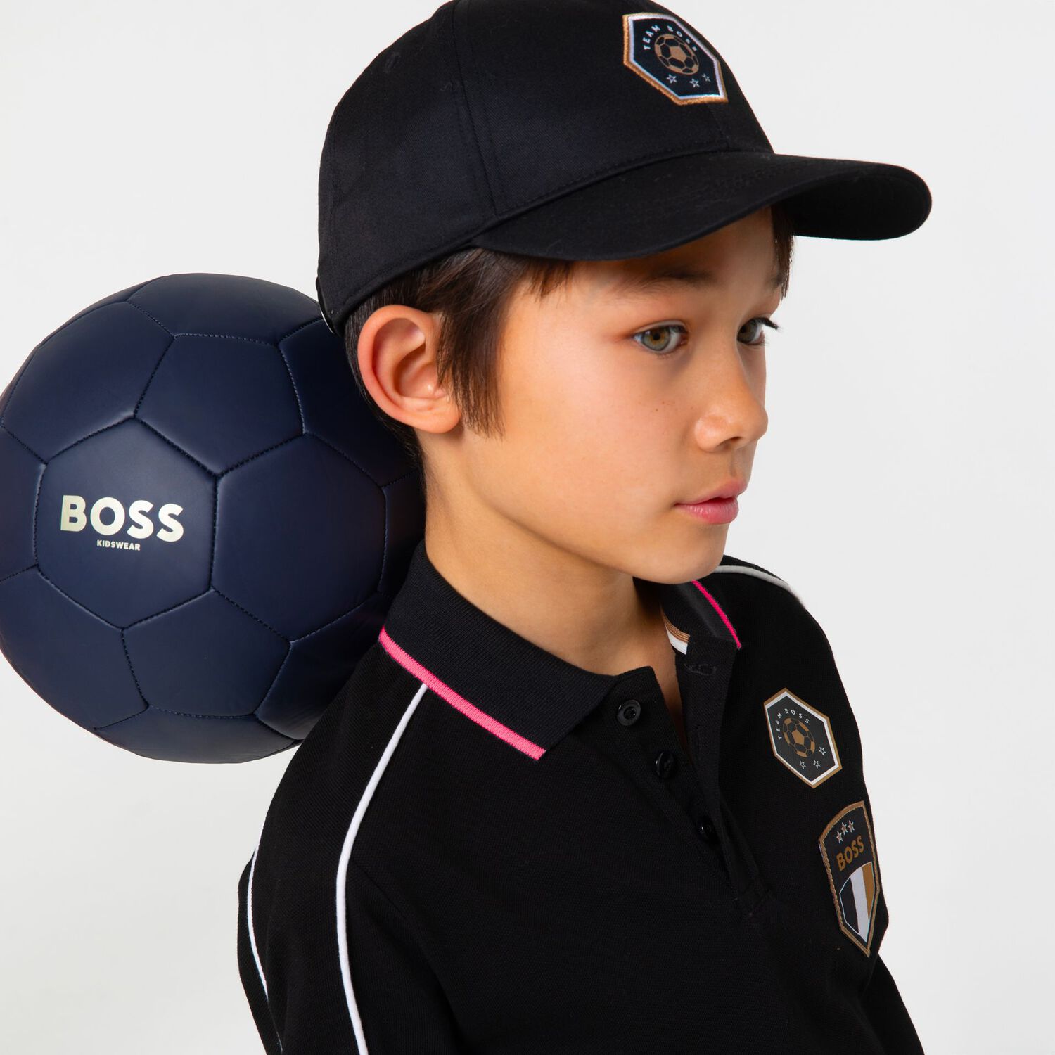 Boys Black Logo Cap, 1, hi-res image number null