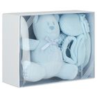 Baby Boys Blue Mittens & Booties Gift Set, 4, hi-res