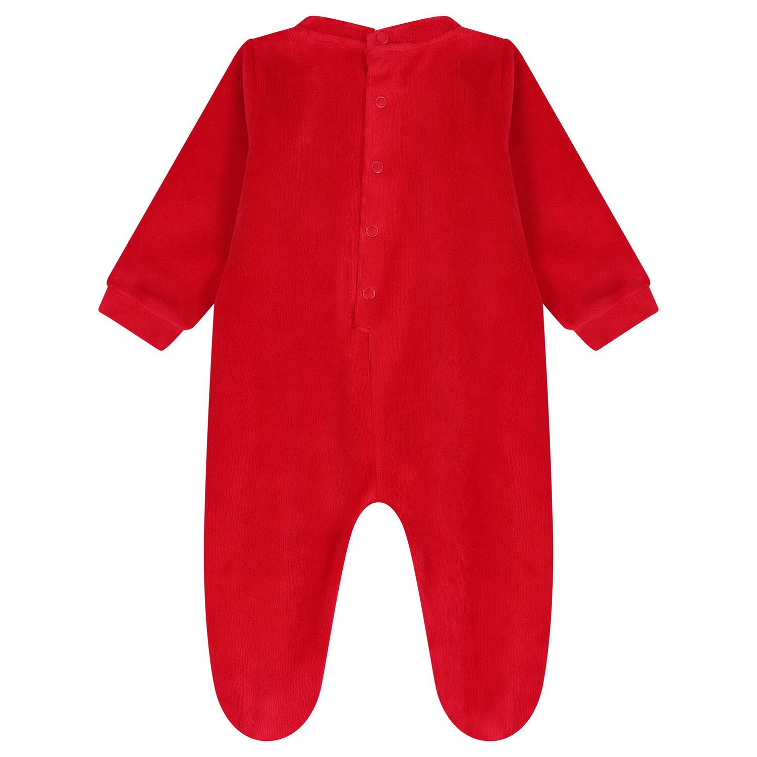 Baby Boys Red Christmas Bunny Babygrow, 1, hi-res