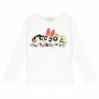 Girls White Powerpuff Girls Top, 1, hi-res