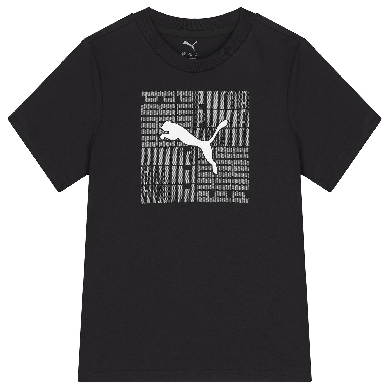 Boys Black Logo T-Shirt, 1, hi-res image number null