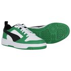 Boys White & Green Rebound Trainers, 2, hi-res