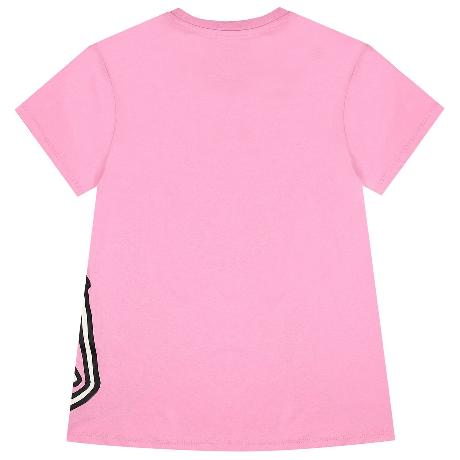 Girls Pink Bubble Tiger Logo Dress, 1, hi-res