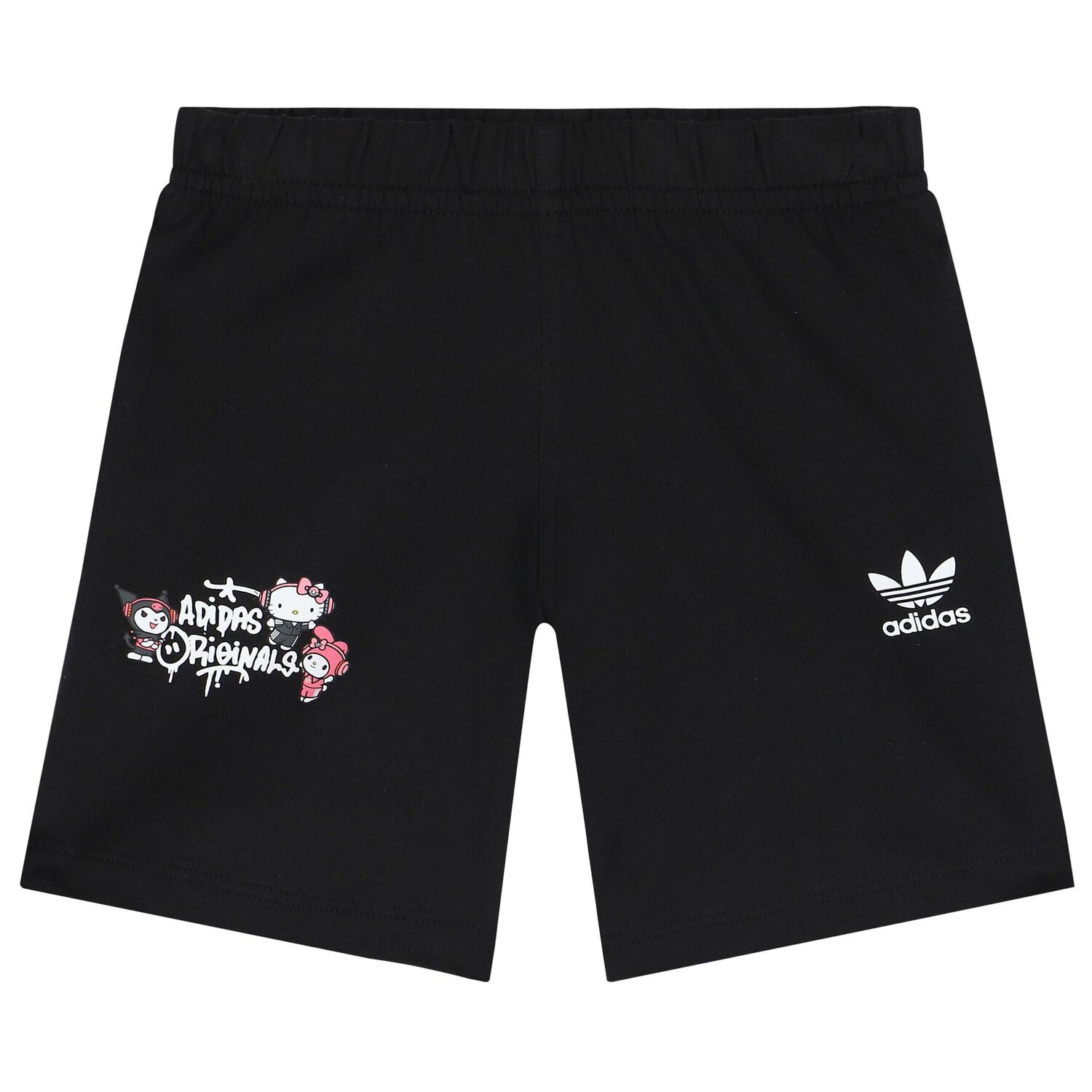 Younger Girls Black Hello Kitty Shorts Set, 1, hi-res image number null