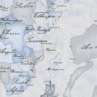 طقم هدايا أفرول  بطبعة خريطة  باللون الأزرق والرمادي للأطفال , 3, hi-res