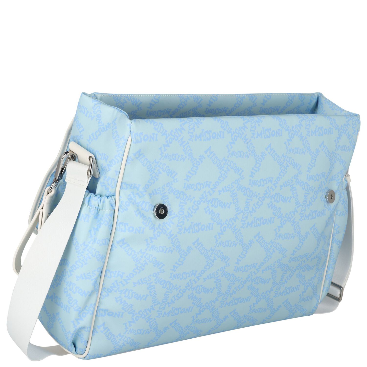 Blue & White Logo Baby Changing Bag ( 34cm ), 1, hi-res