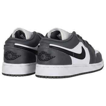 Grey & White Air Jordan 1 Low Trainers