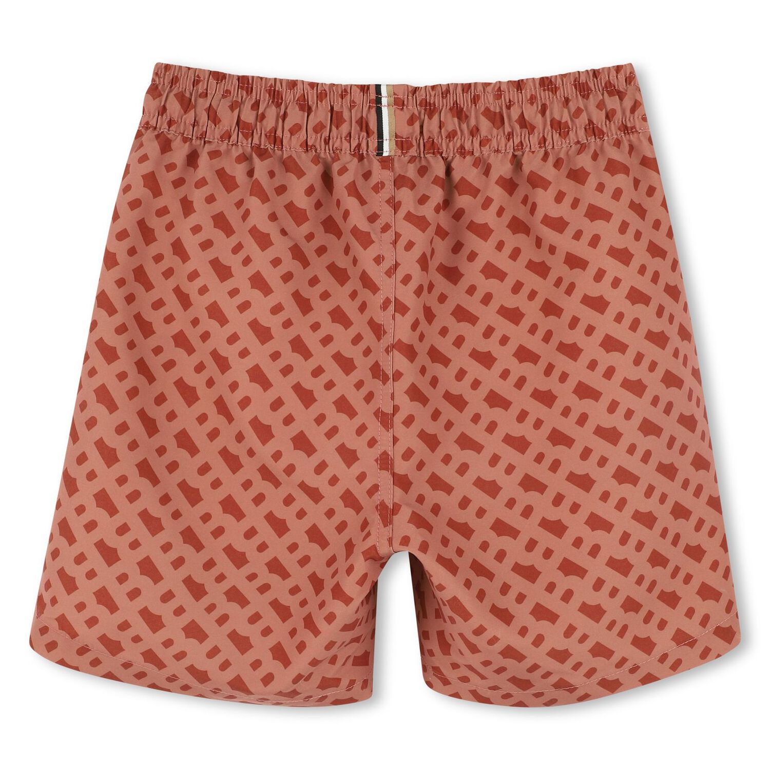 Boys Rust Orange Logo Swim Shorts, 1, hi-res image number null