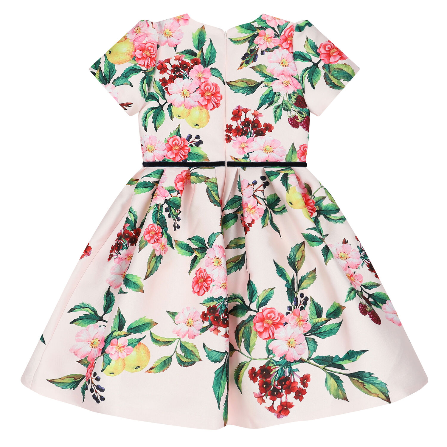 Girls Pink Satin Special Occasion Dress, 1, hi-res image number null