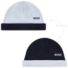 قبعة أولاد بالشعار باللون الأزرق, 2, hi-res