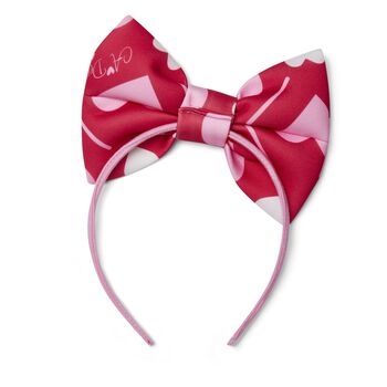 Girls Red & Pink Heart Headband