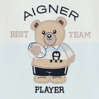 أفرول بطبعة تيدي باللون الأبيض والأزرق للأولاد, 1, hi-res