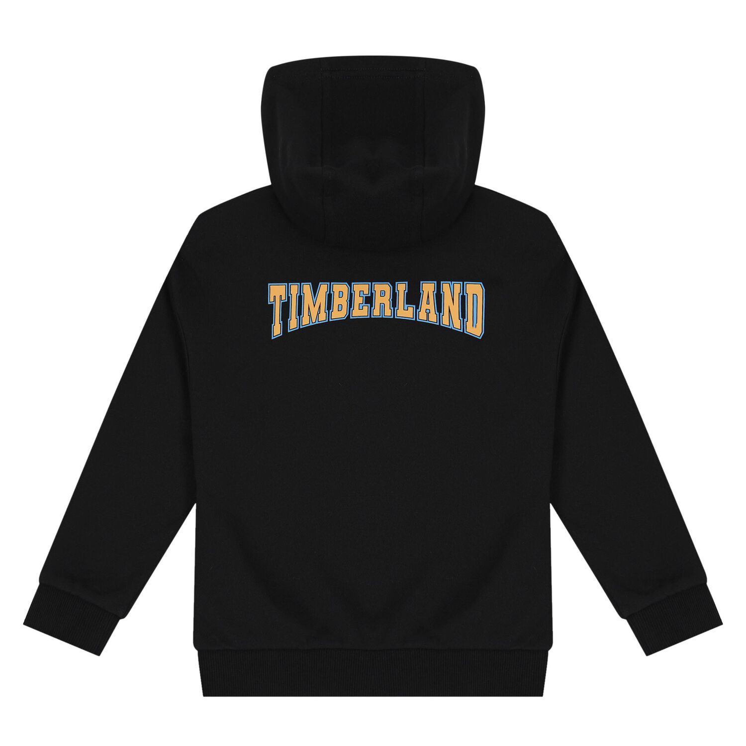 Boys Black Logo Hooded Zip Up Top, 1, hi-res image number null