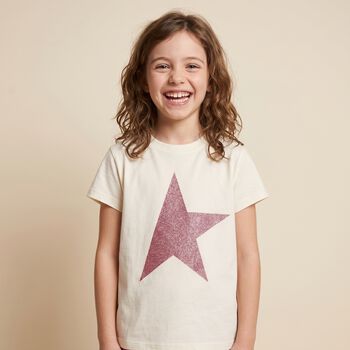 Girls Ivory Star T-Shirt