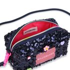 Girls Navy Blue Embellished Pencil Case ( 17cm ), 1, hi-res