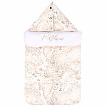 Ivory Geo Map Baby Nest