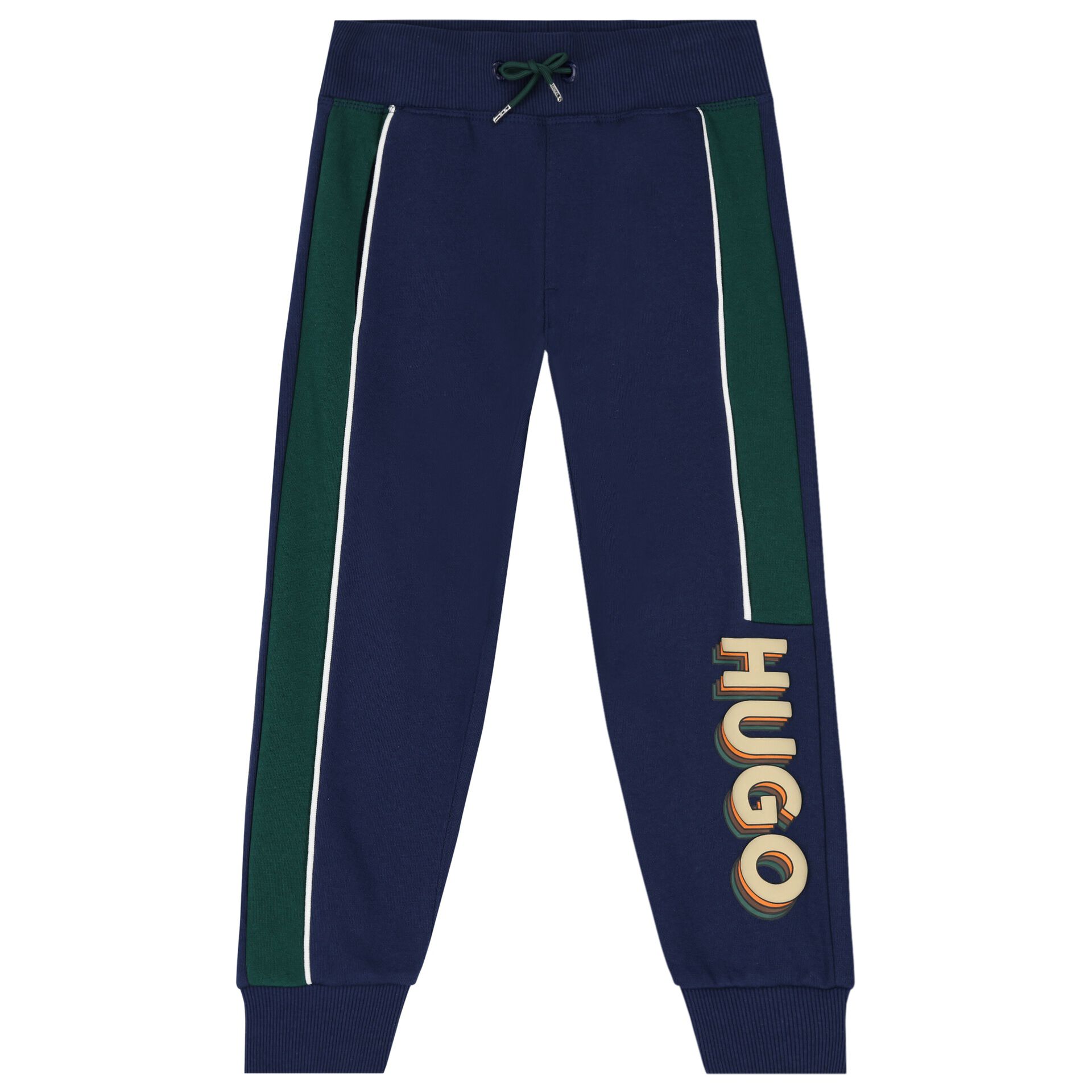HUGO Boys Blue Logo Joggers Junior Couture USA