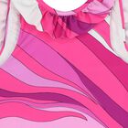 Younger Girls Pink & Purple Ruffled Swimsuit, 1, hi-res