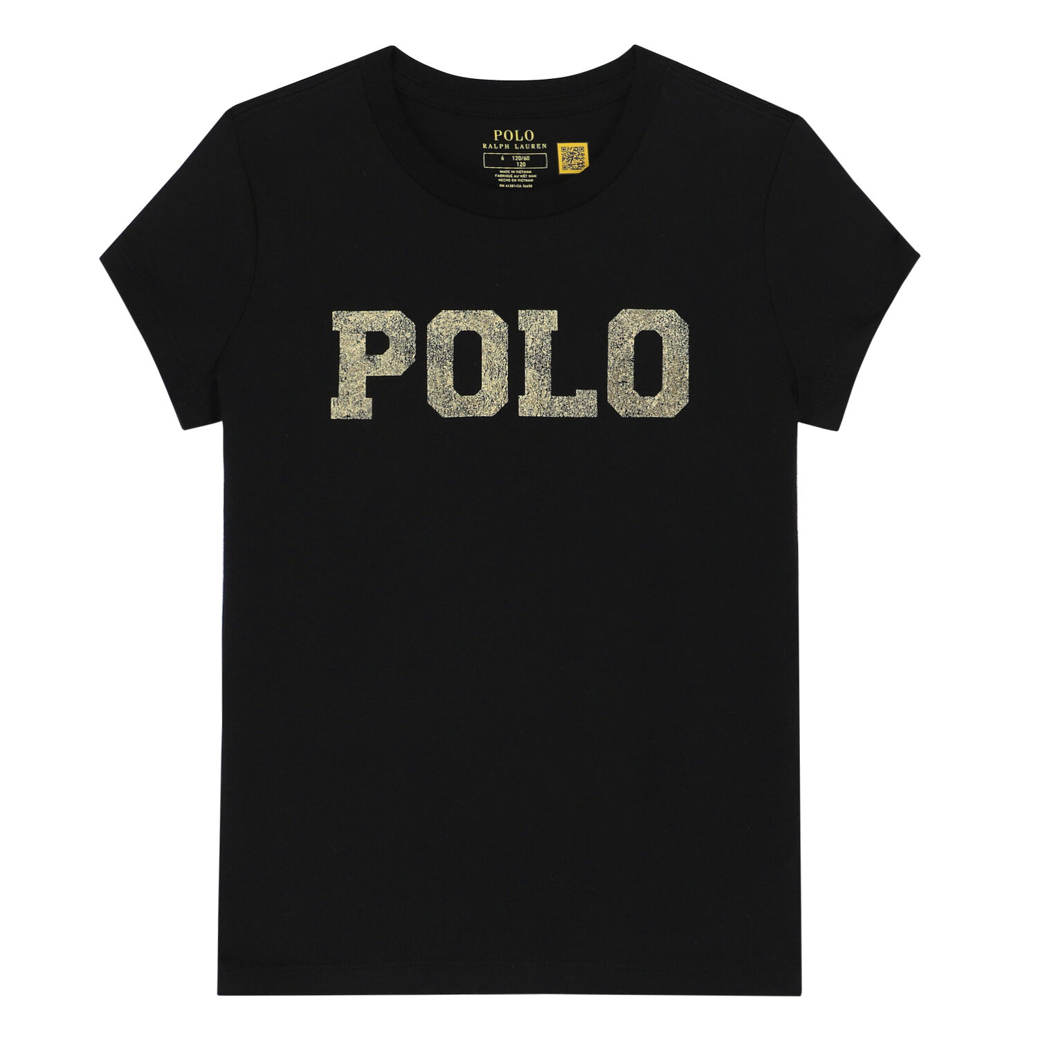 Girls Black Logo T-Shirt, 1, hi-res image number null