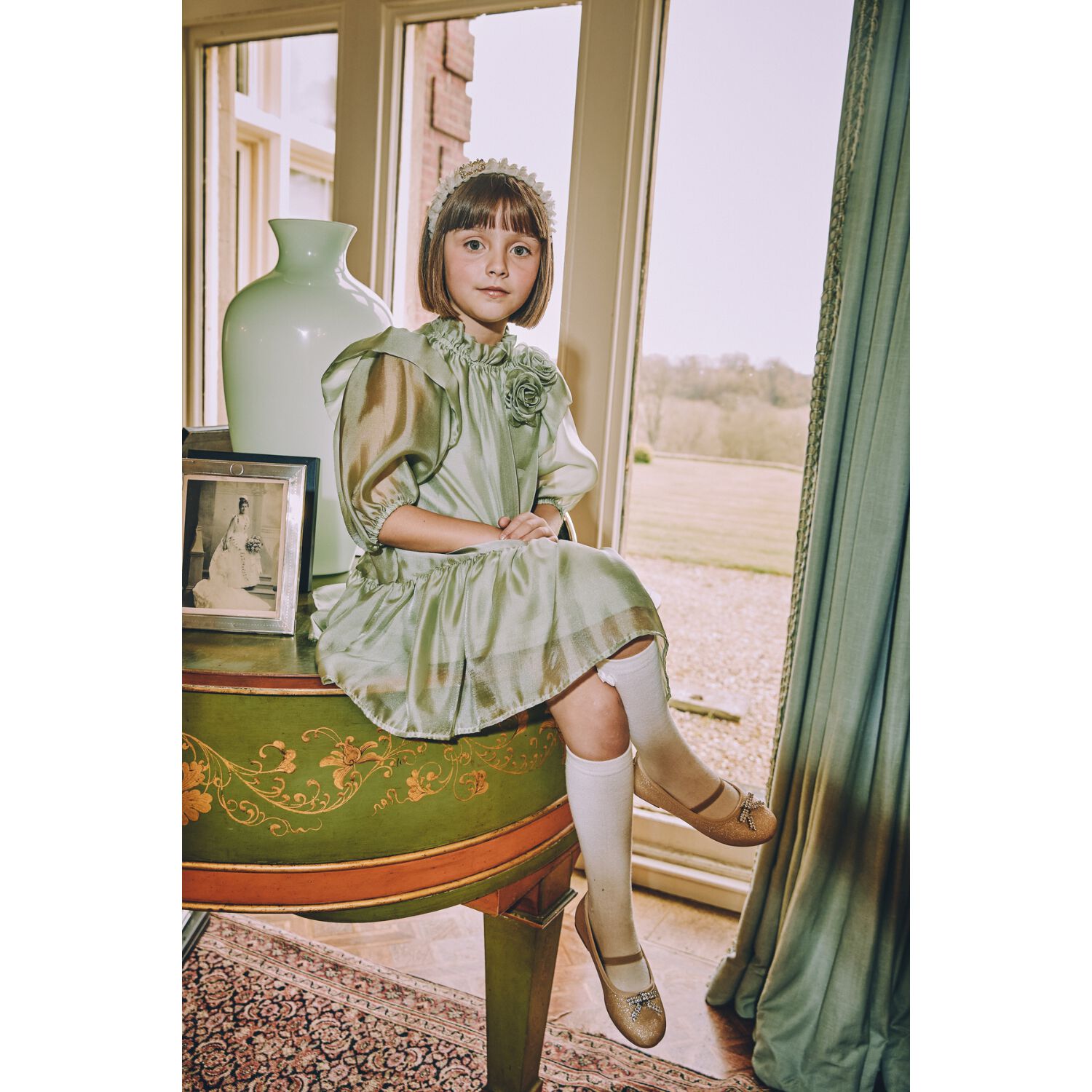 Girls Gold Embellished Shoes, 2, hi-res image number null