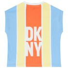 تيشيرت بنات بالشعار متعدد الألوان, 1, hi-res