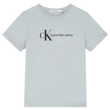 Boys Grey Logo T-Shirt