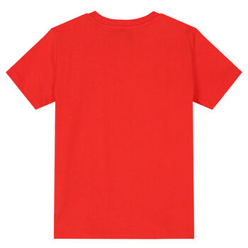 Red Teddy Bear Logo T-Shirt