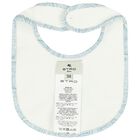 طقم هدايا ملابس اطفال مزين بنقشة بيزلي باللونين الابيض و الازرق للاولاد, 1, hi-res