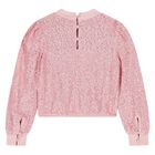 Girls Metallic Pink Sequin Skirt Set, 1, hi-res