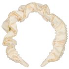 Girls Beige Lavinia Beaded Headband, 4, hi-res