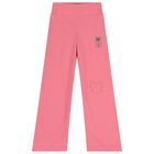 Girls Pink Dollhouse Flared Leggings, 1, hi-res