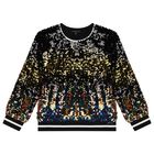 Girls Black & Gold Sequin Sweatshirt, 1, hi-res