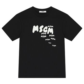 Boys Black Logo T-Shirt