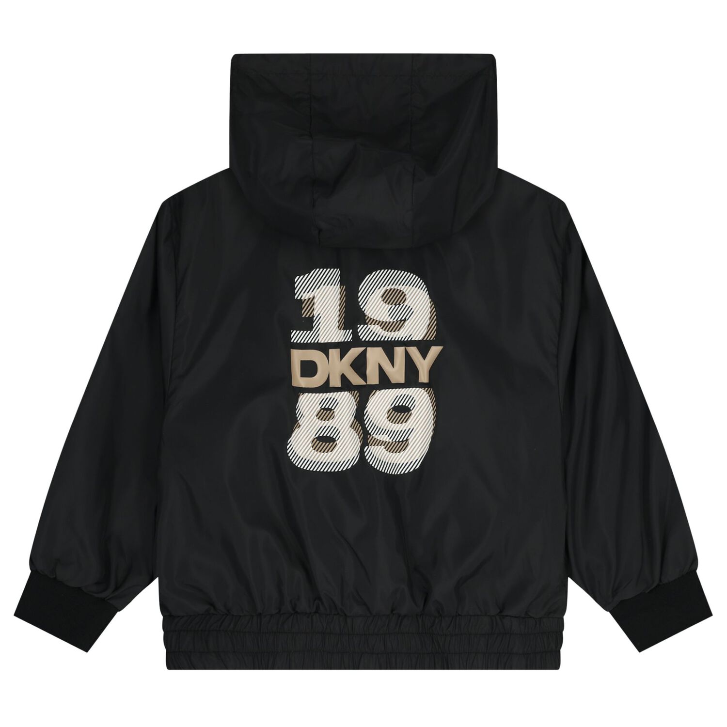 توب اولاد هودى بسحاب قابل للعكس باللون البيج والاسود, 1, hi-res