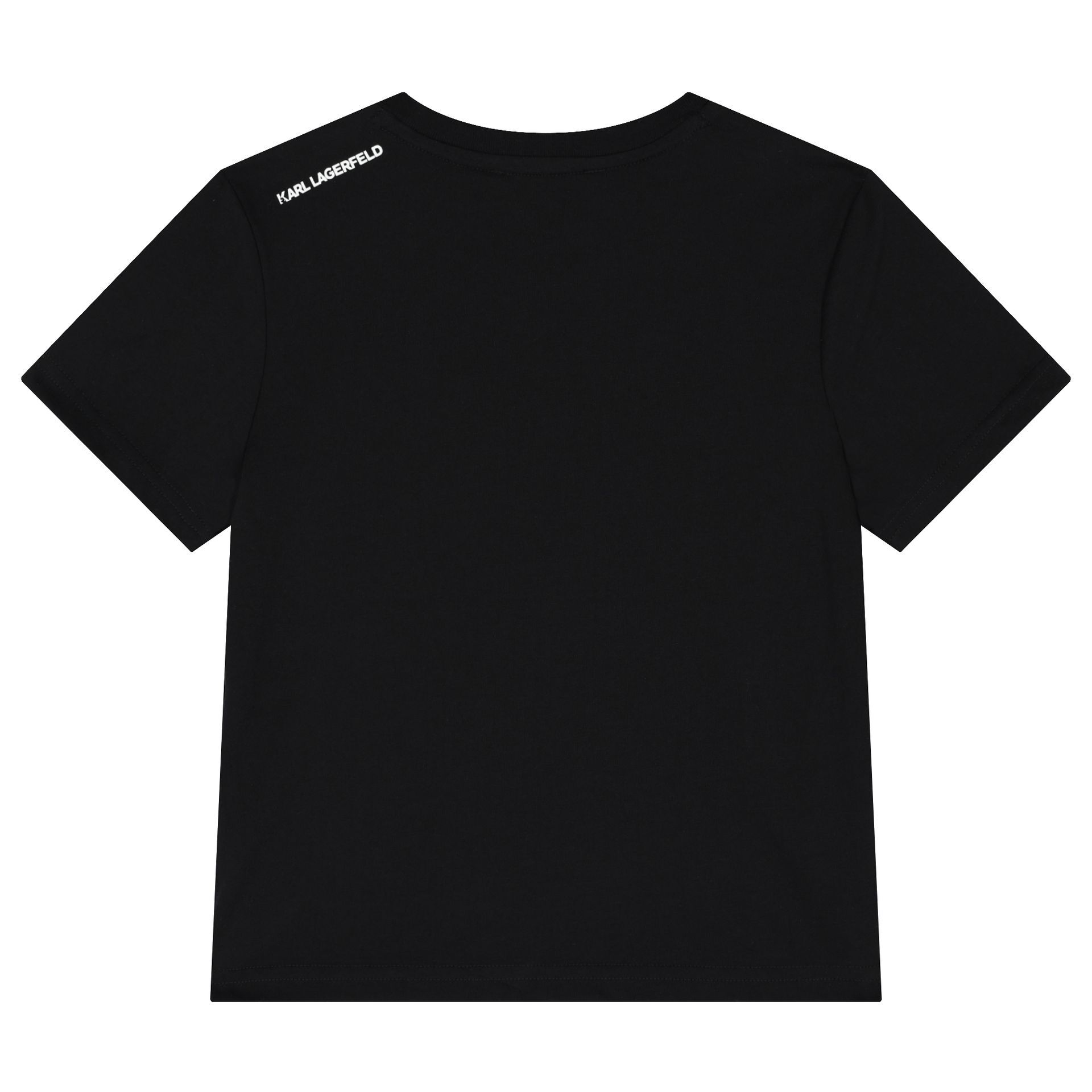 KARL LAGERFELD Boys Black Ikonik Logo T-Shirt | Junior