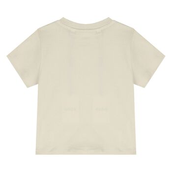 Younger Boys Ivory Logo T-Shirt