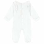 Baby Girls White Logo Babygrow, 2, hi-res